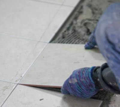 Tile floor installation by American Flooring Professionals